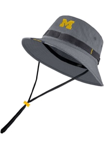 Nike Michigan Wolverines Grey Jordan Sideline Boonie Mens Bucket Hat