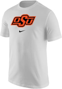 Nike Oklahoma State Cowboys White Primary Logo Short Sleeve T Shirt