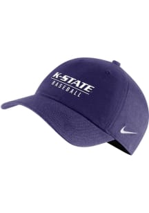 Nike K-State Wildcats Baseball Campus Adjustable Hat - Purple
