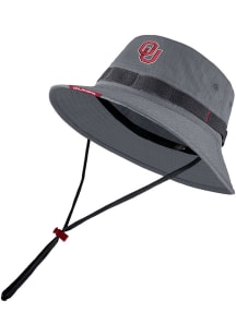 Nike Oklahoma Sooners Grey Sideline Boonie Mens Bucket Hat