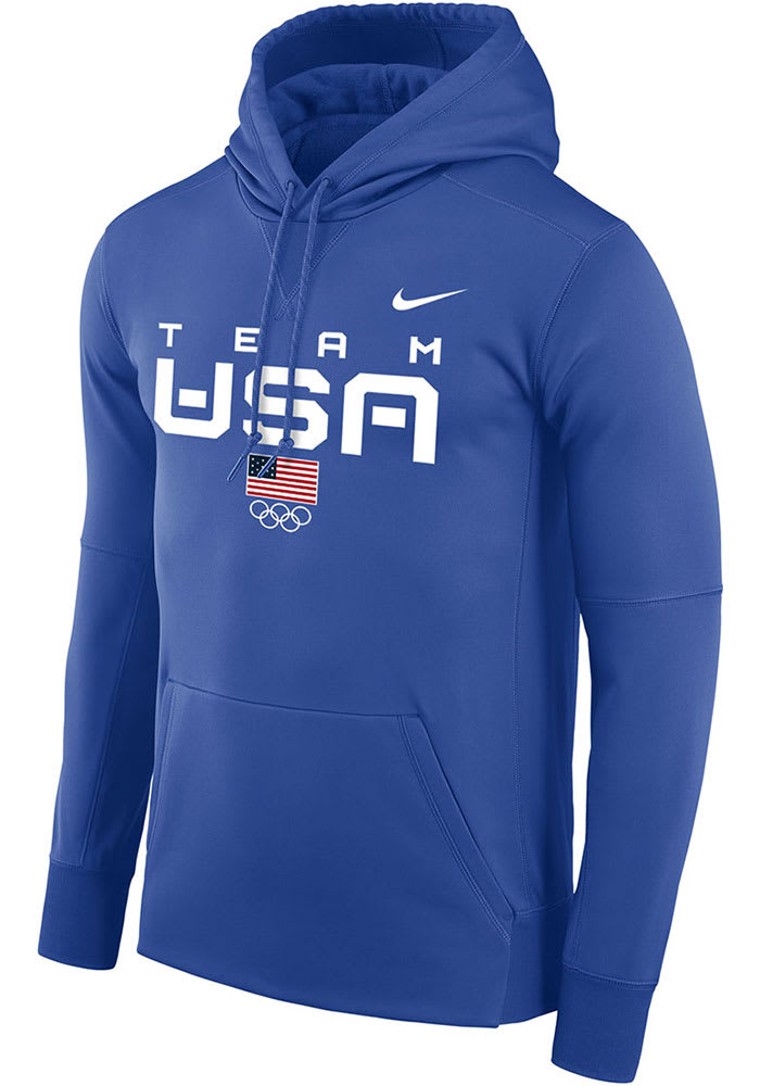 Team USA Nike Blue Stacked Name Hood