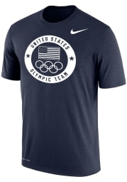 Nike Team USA Navy Blue Circle Short Sleeve T Shirt