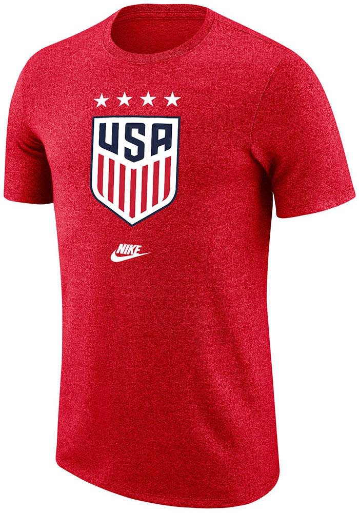 Nike Team USA Red Crest Short Sleeve Fashion T Shirt