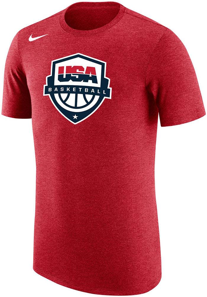 Nike Team USA Red Crest Short Sleeve Fashion T Shirt