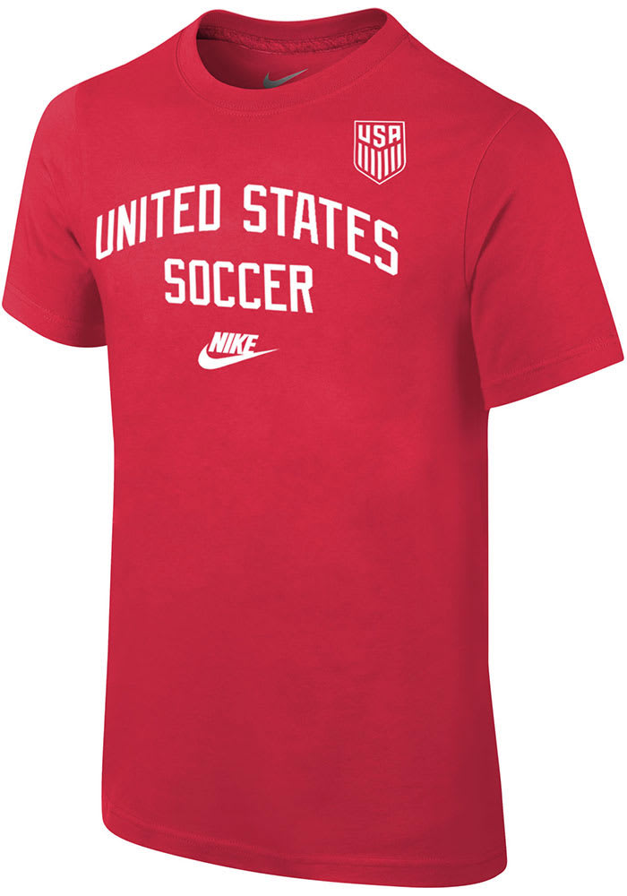 Nike Team USA Youth Red Arch Short Sleeve T-Shirt