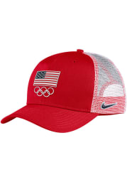 Nike Team USA 2021 Olympics C99 Trucker Adjustable Hat - Red