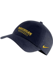Nike Michigan Wolverines Baseball Campus Adjustable Hat - Navy Blue