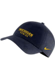 Nike Michigan Wolverines Rowing Campus Adjustable Hat - Blue
