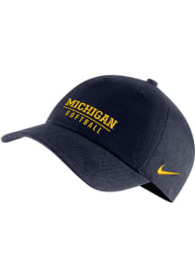 Nike Michigan Wolverines Softball Campus Adjustable Hat - Navy Blue