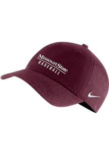 Nike Missouri State Bears Baseball Campus Adjustable Hat - Maroon