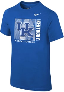 Nike Kentucky Wildcats Youth Blue LR Facility Sideline Short Sleeve T-Shirt