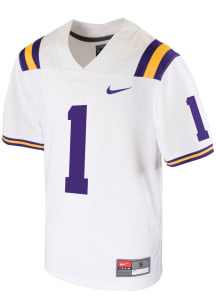 Nike LSU Tigers Youth White Untouchable Football Jersey