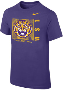 Nike LSU Tigers Youth Purple Sideline Short Sleeve T-Shirt