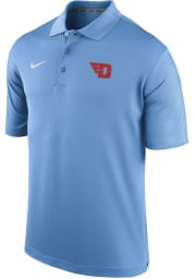 Nike Dayton Flyers Mens Light Blue Varsity Short Sleeve Polo