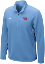 Nike Dayton Flyers Mens Light Blue Training Long Sleeve 1/4 Zip Pullover