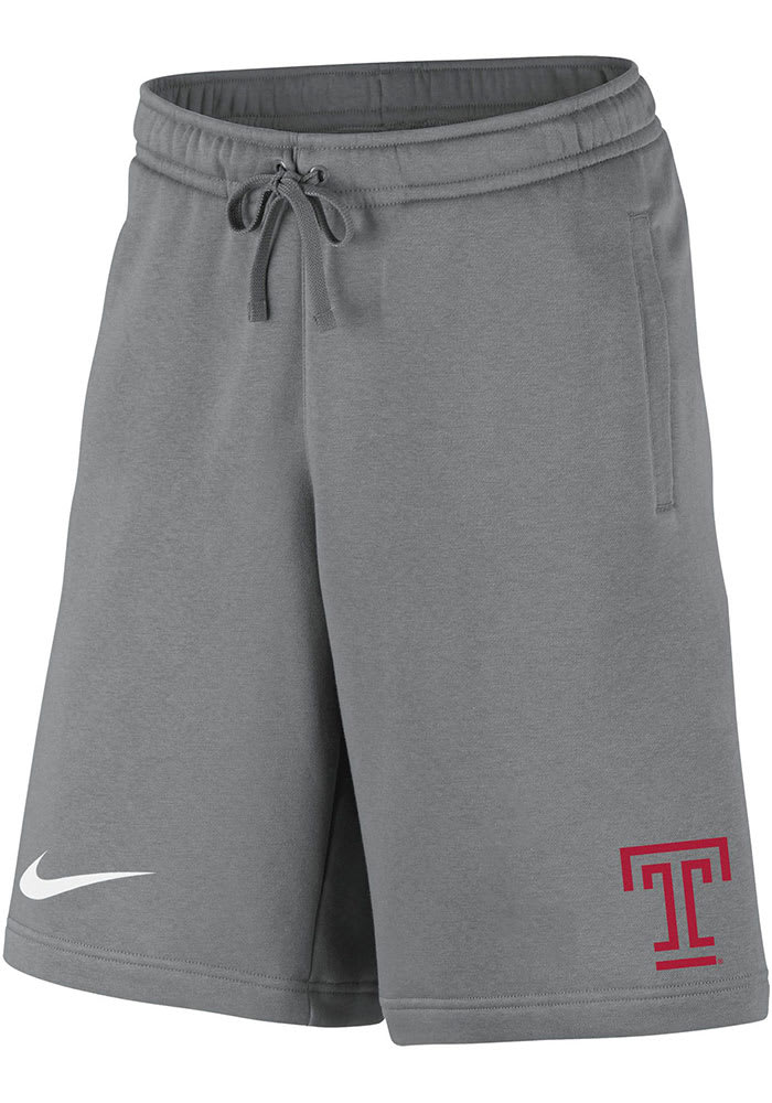 Nike Temple Owls Mens Grey Club Fleece Shorts