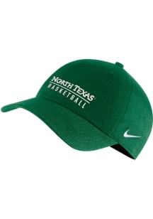 Nike North Texas Mean Green Basketball Campus Adjustable Hat - Green