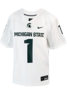 Nike Michigan State Spartans Youth White Replica Alt Football Jersey