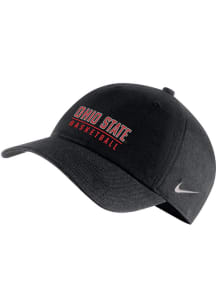 Nike Ohio State Buckeyes Basketball Campus Adjustable Hat - Black