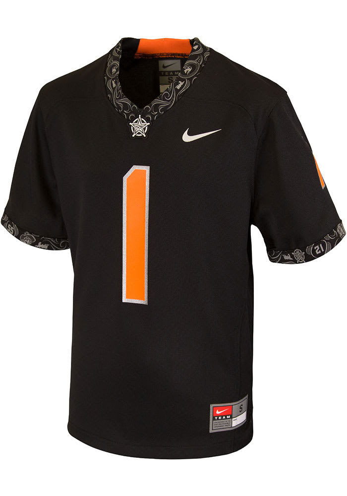 Nike Men's White, Black Oklahoma State Cowboys Pinstripe Replica