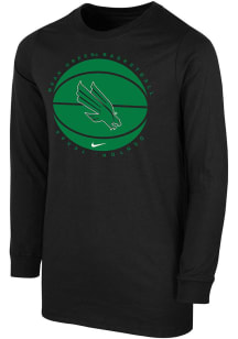 Nike North Texas Mean Green Youth Black Retro Team Name Long Sleeve T-Shirt
