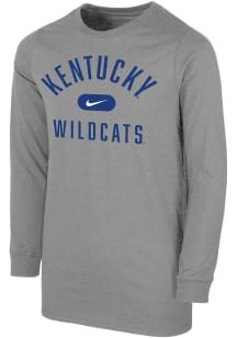 Nike Kentucky Wildcats Youth Grey Retro Team Name Long Sleeve T-Shirt