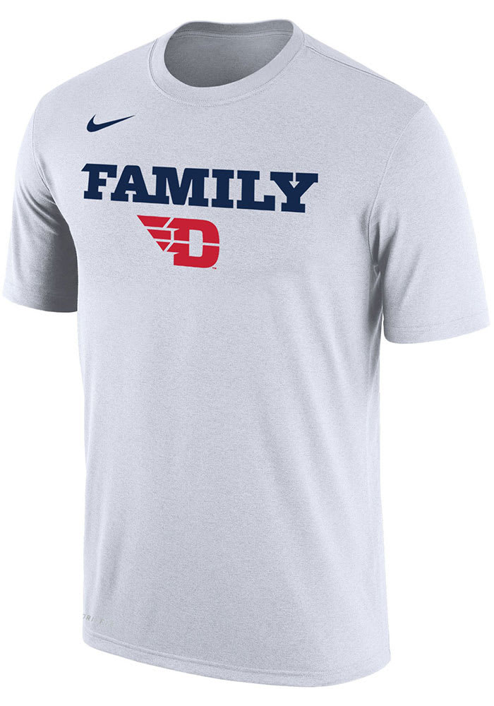 Nike Dayton Flyers White Family DriFIT Short Sleeve T Shirt