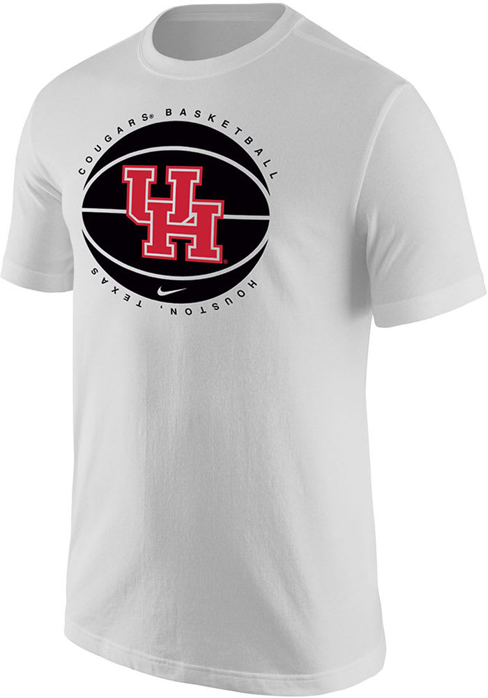 Nike Houston Cougars White Team Issue Short Sleeve T Shirt