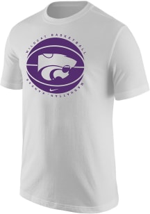 Nike K-State Wildcats White Team Issue Short Sleeve T Shirt