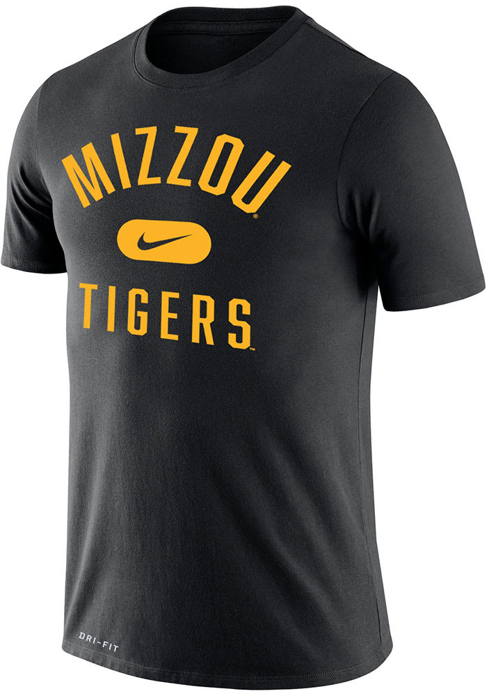 Nike Missouri Tigers Black Retro Name Legend Short Sleeve T Shirt