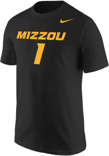 Nike Missouri Tigers Black Replica Basketball Short Sleeve T Shirt