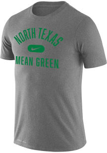Nike North Texas Mean Green Grey Retro Name Legend Short Sleeve T Shirt
