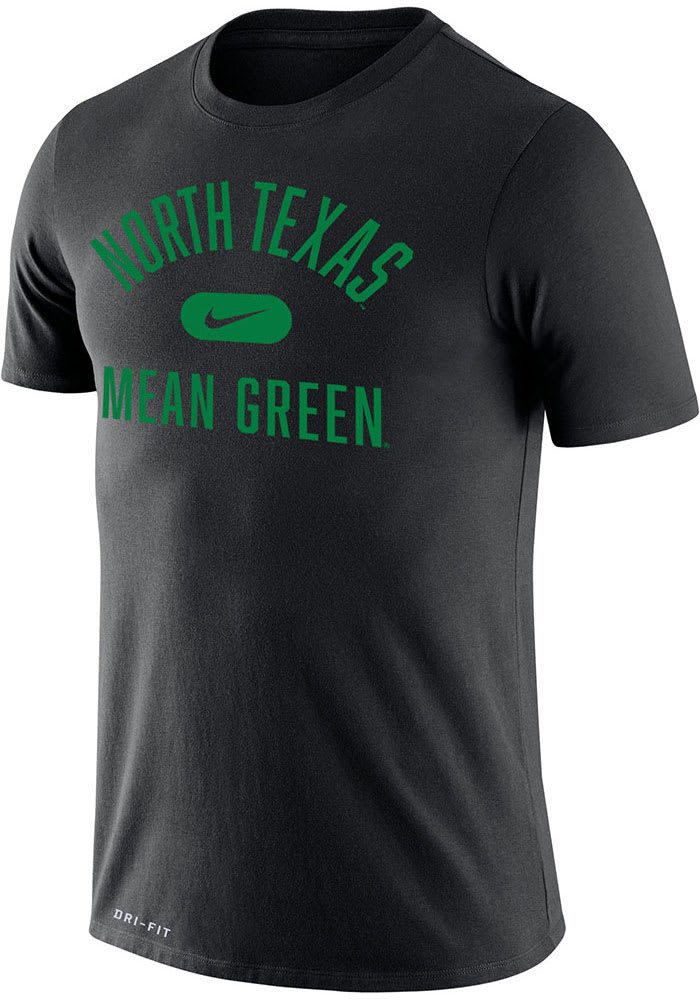 Nike North Texas Mean Green Black Retro Name Legend Short Sleeve T Shirt