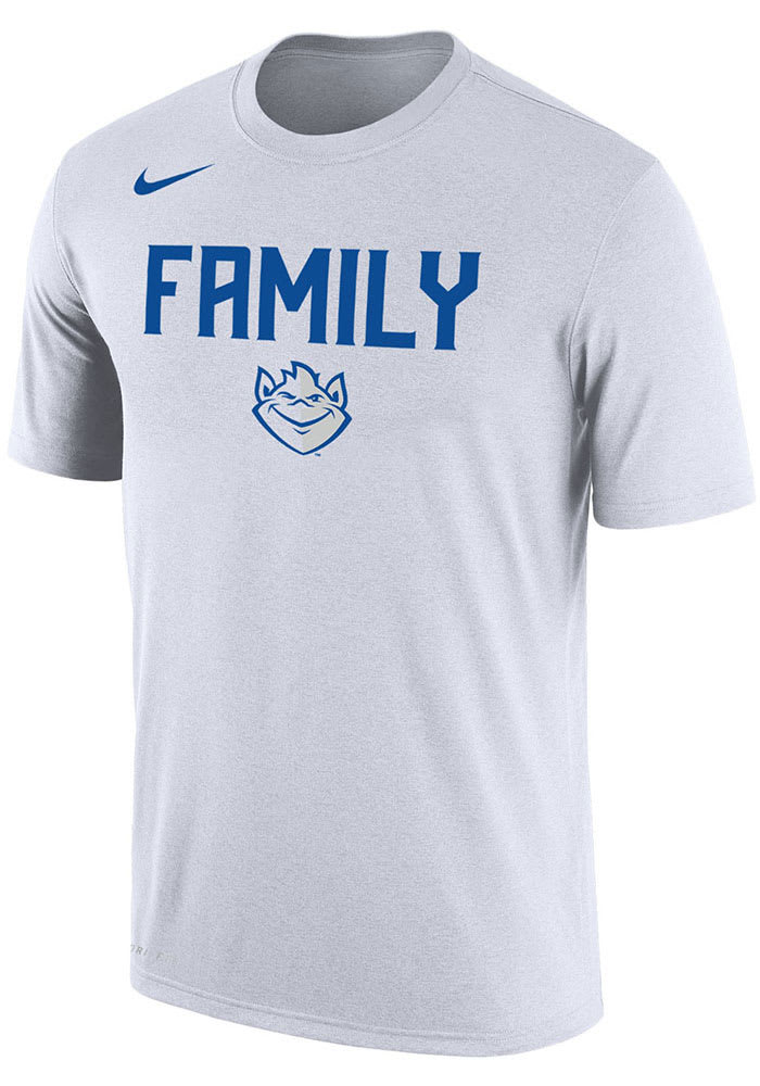Nike Saint Louis Billikens White Family DriFIT Short Sleeve T Shirt