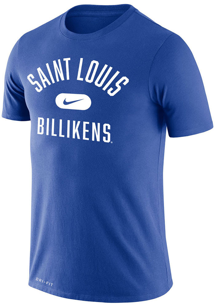 Nike Saint Louis Billikens Blue Retro Name Legend Short Sleeve T Shirt
