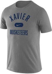 Nike Xavier Musketeers Grey Retro Name Legend Short Sleeve T Shirt
