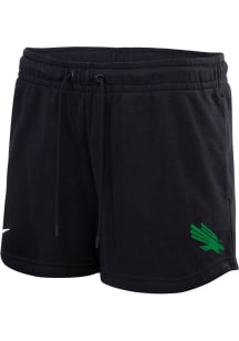 Nike North Texas Mean Green Womens Black Essential Shorts