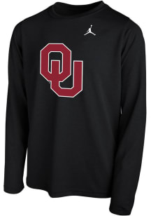 Nike Oklahoma Sooners Youth Black Primary Logo Long Sleeve T-Shirt