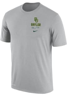 Nike Baylor Bears Grey DriFIT Team Issue Short Sleeve T Shirt