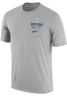 Nike Butler Bulldogs Grey DriFIT Team Issue Short Sleeve T Shirt