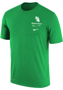 Nike North Texas Mean Green Kelly Green DriFIT Team Issue Short Sleeve T Shirt
