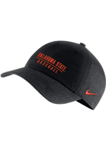 Nike Oklahoma State Cowboys Baseball Campus Adjustable Hat - Black
