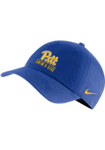Nike Pitt Panthers Swim and Dive Campus Adjustable Hat - Blue