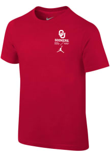 Nike Oklahoma Sooners Boys Crimson SL Team Issue Short Sleeve T-Shirt