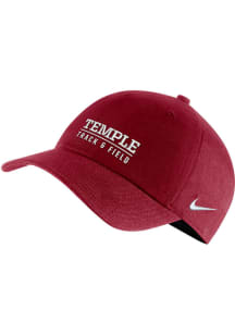 Nike Temple Owls Track and Field Campus Adjustable Hat - Crimson