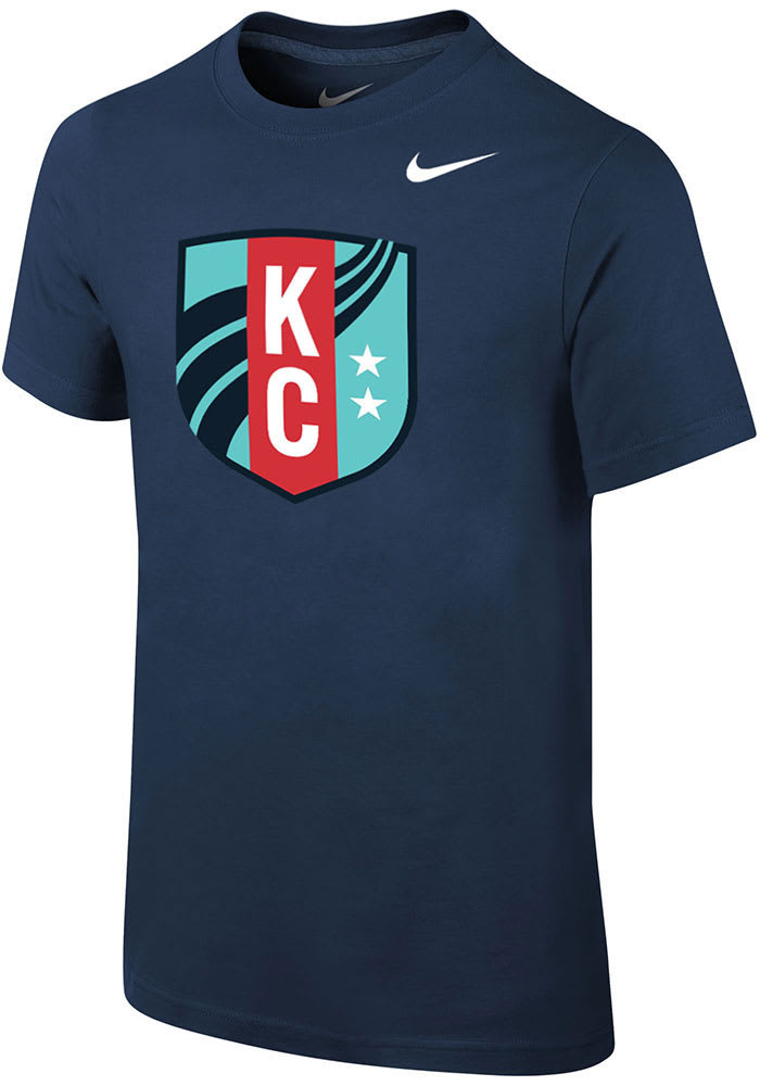 Nike KC Current Youth Navy Blue Primary Logo Short Sleeve T-Shirt