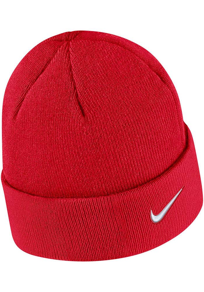 Nike Dayton Flyers Red Cuffed Logo Beanie Mens Knit Hat