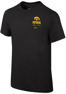 Nike Iowa Hawkeyes Youth Black SL Team Issue Short Sleeve T-Shirt