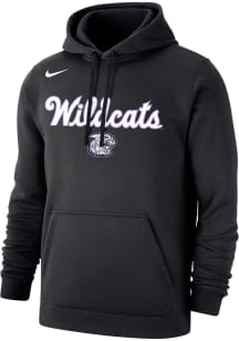 Nike K-State Wildcats Mens Black Club Fleece Long Sleeve Hoodie