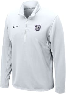 Nike K-State Wildcats Mens White Training Long Sleeve 1/4 Zip Pullover